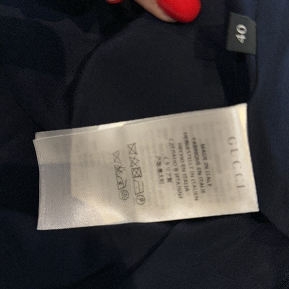 Gucci Chevron Print Pleated Dress US 4 / Italian size 40. 100% authentic Gucci! - Picture 11 of 12